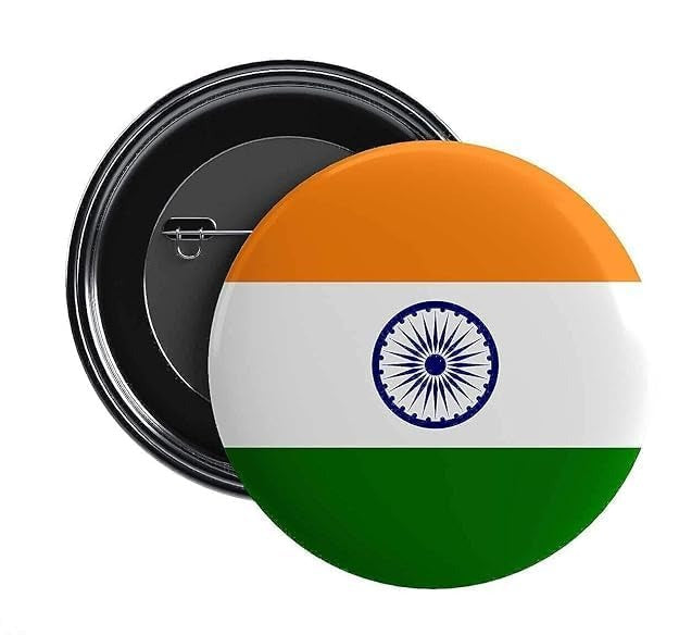 VeeDee Zone India Flag Badges, (Pack of 20,30,50) , Independence Day, Badges