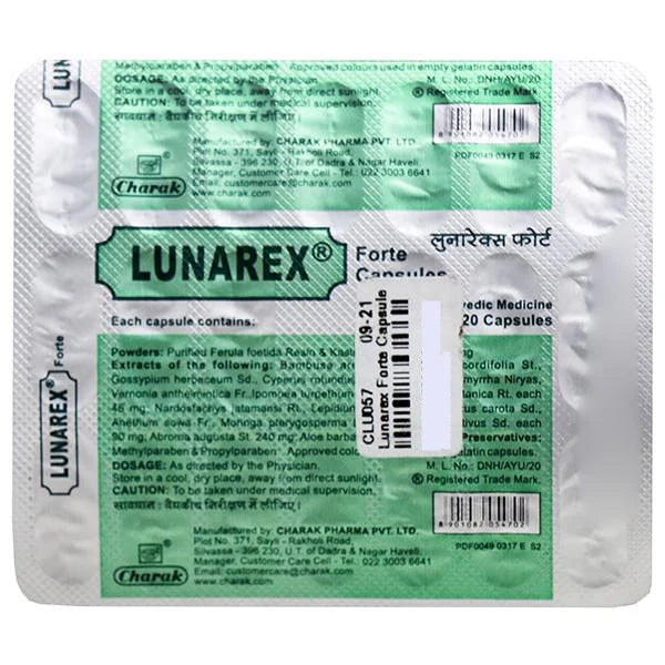 Charak Pharma Lunarex Forte Capsules -20 caps