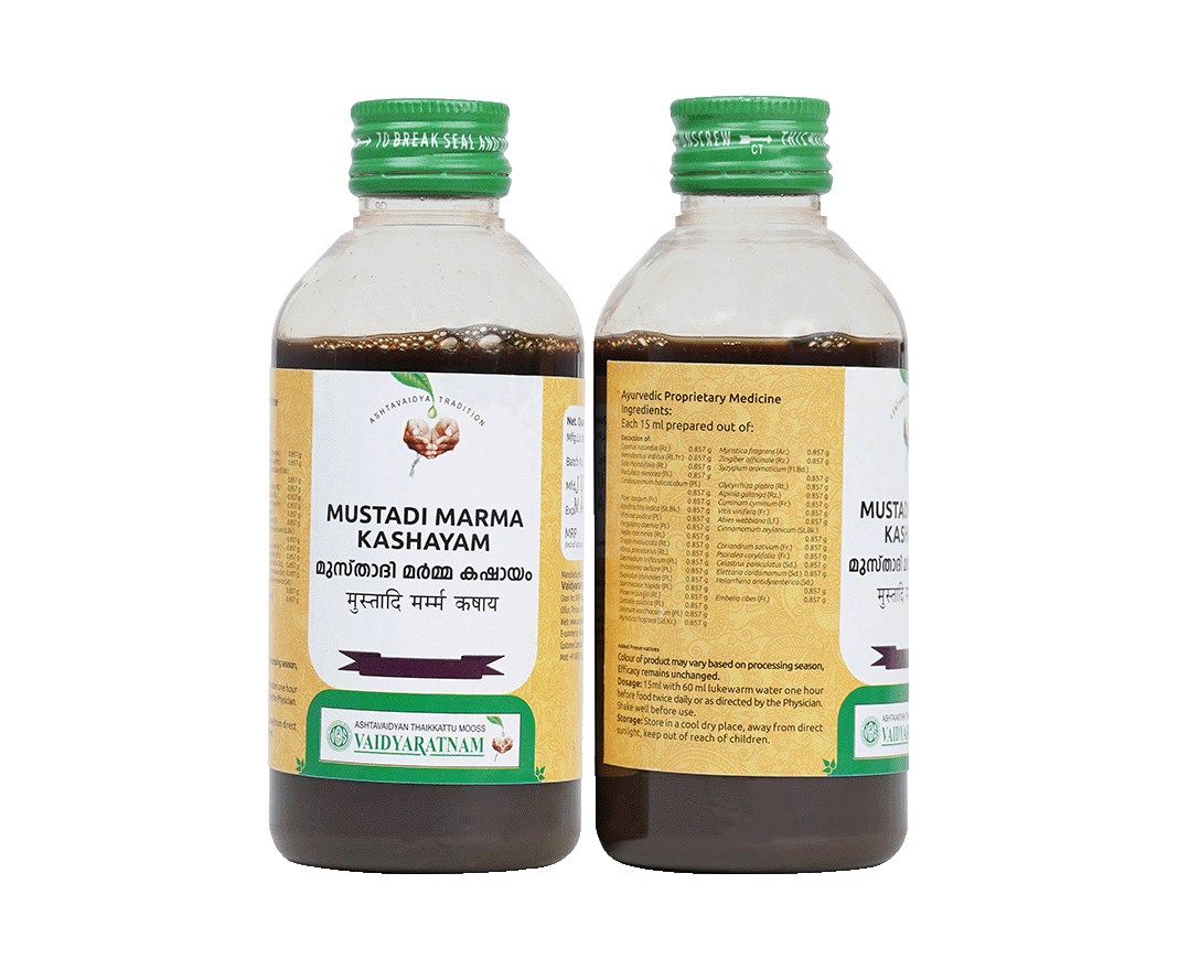 MUSTHADI MARMA KASHAYAM 200 ML - Vaidyaratnam