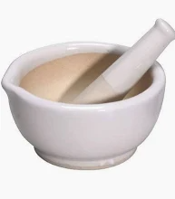 Ceramic Mortar & Pestle | Traditional Herbal Grinding Bowl for Ayurveda & Wellness