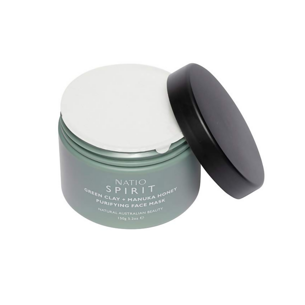 Natio Spirit Green Clay + Manuka Honey Purifying Face Mask