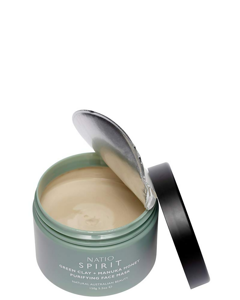Natio Spirit Green Clay + Manuka Honey Purifying Face Mask
