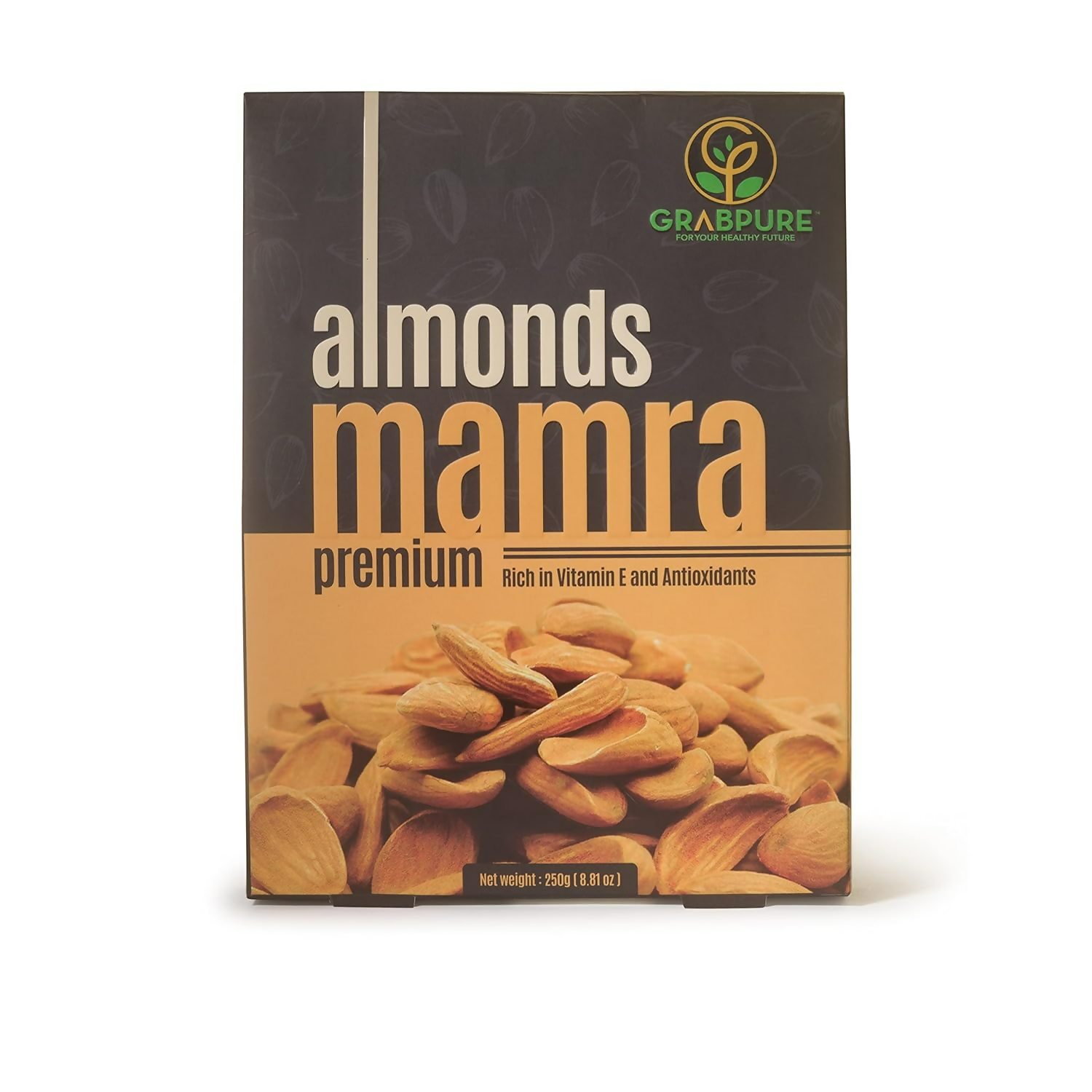 Grabpure Mamra Almonds/Mamra Badam Dry Fruits