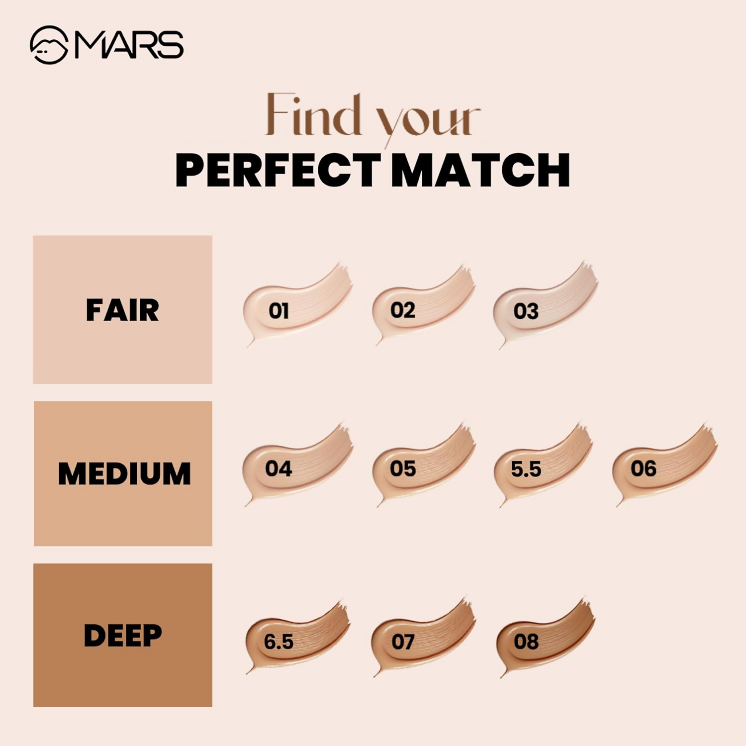 MARS Cosmetics High Coverage Liquid Matte Foundation - Shade 07