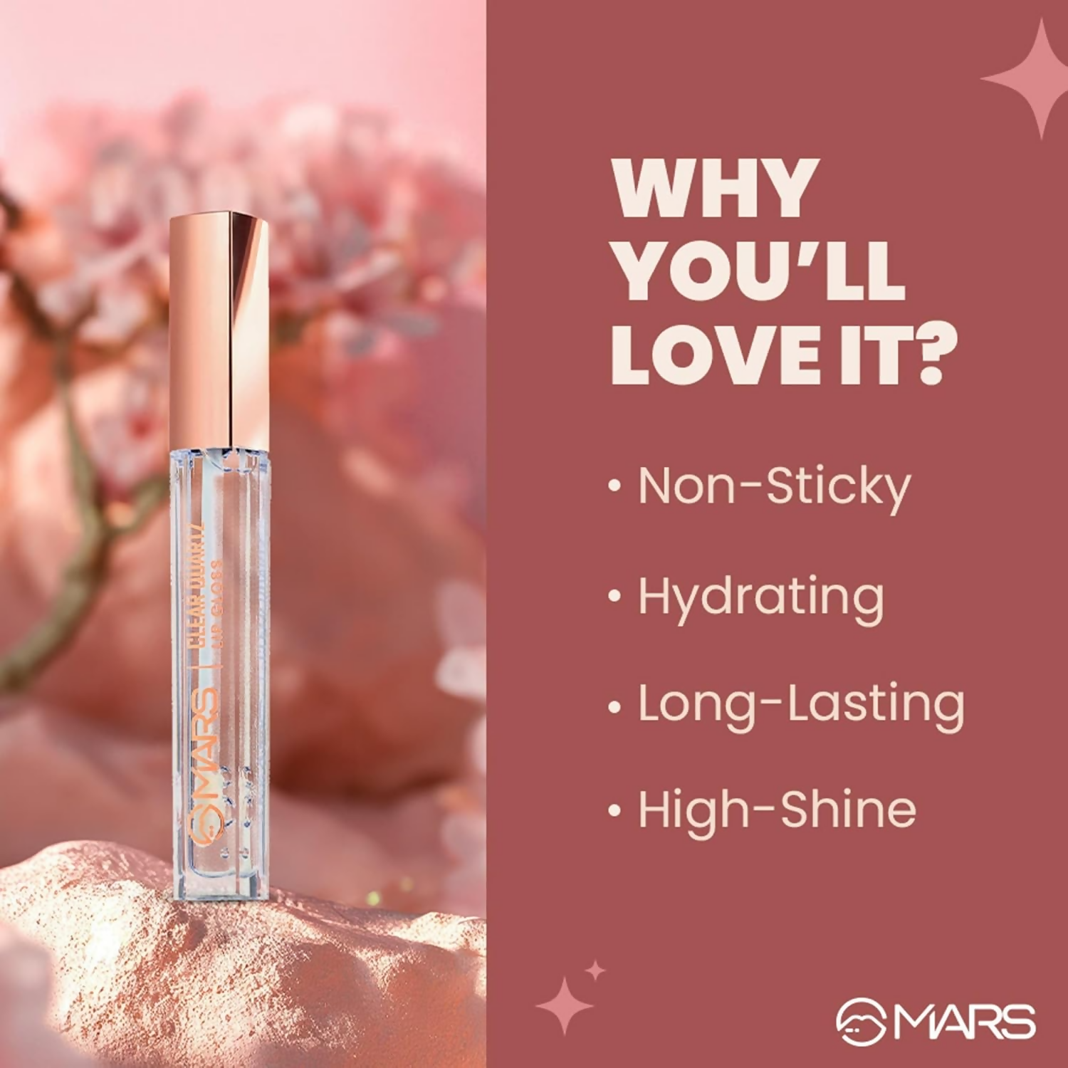 MARS Cosmetics Clear Quartz Tinted Lip Gloss