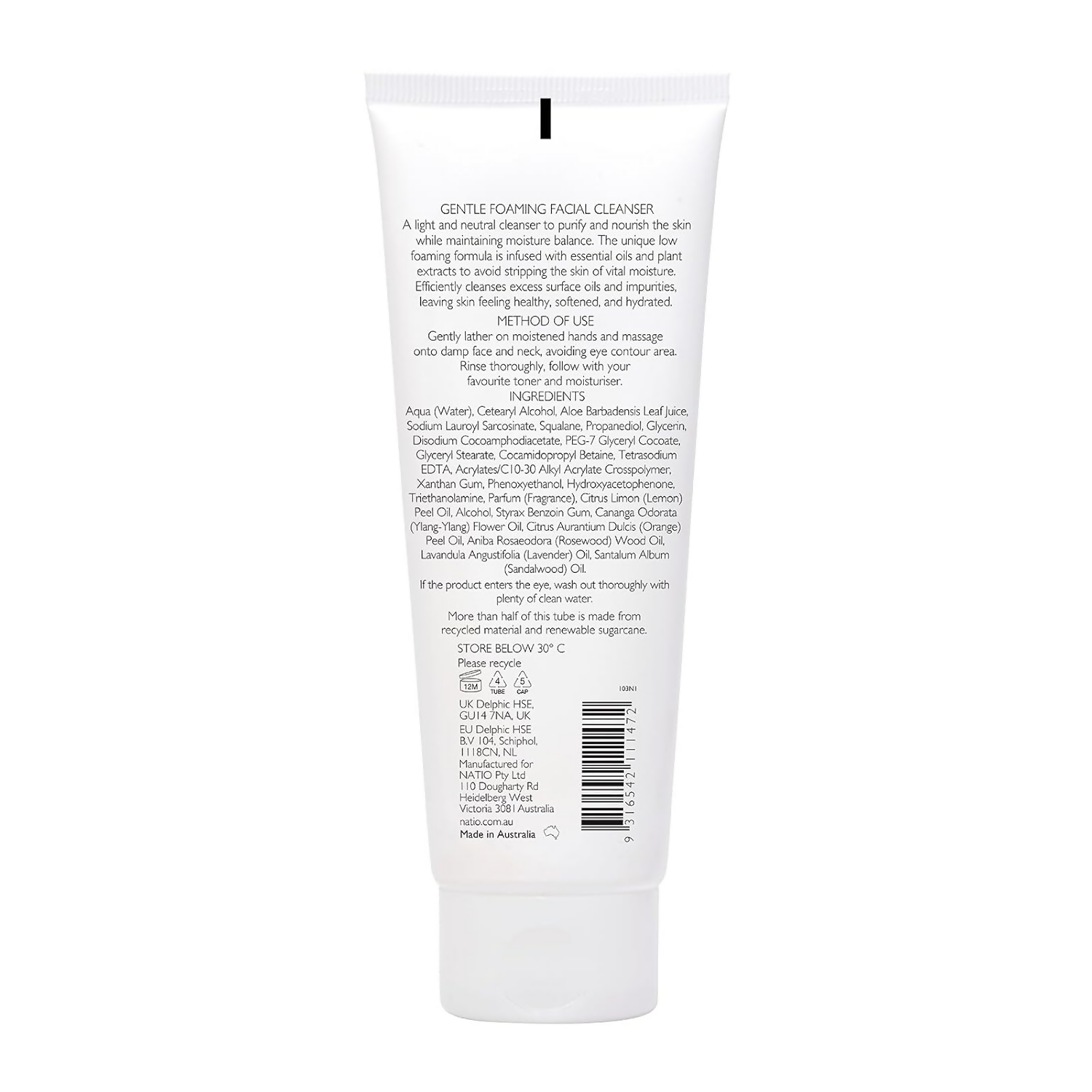 Natio Aromatherapy Gentle Foaming Facial Cleanser