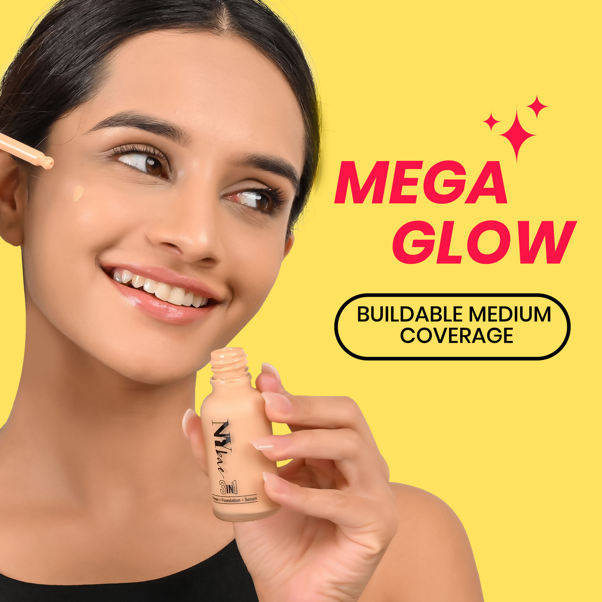 NY Bae 3 in 1 Serum Foundation Infused With Primer - Warm Vanilla 01