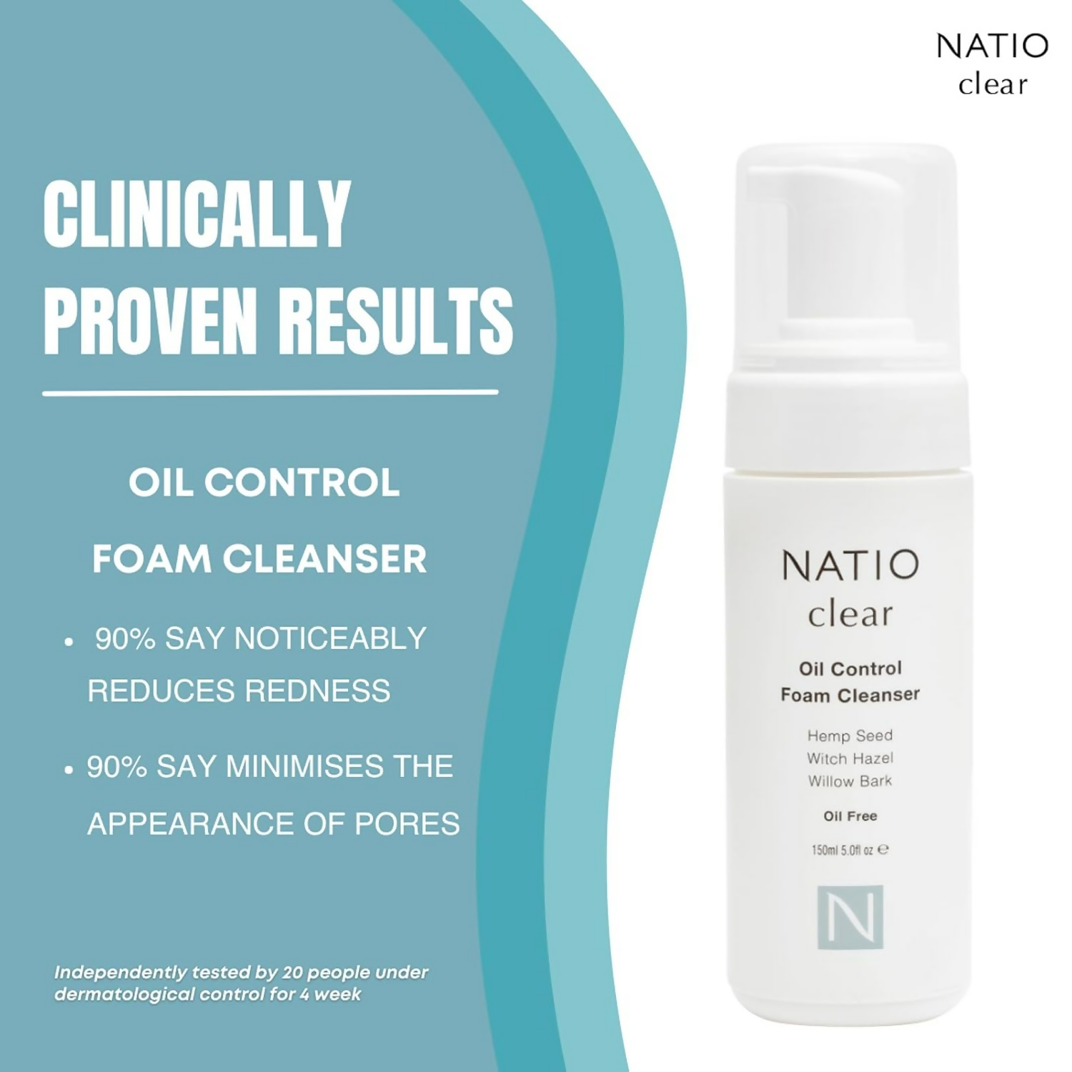 Natio Clear Oil Control Foam Cleanser