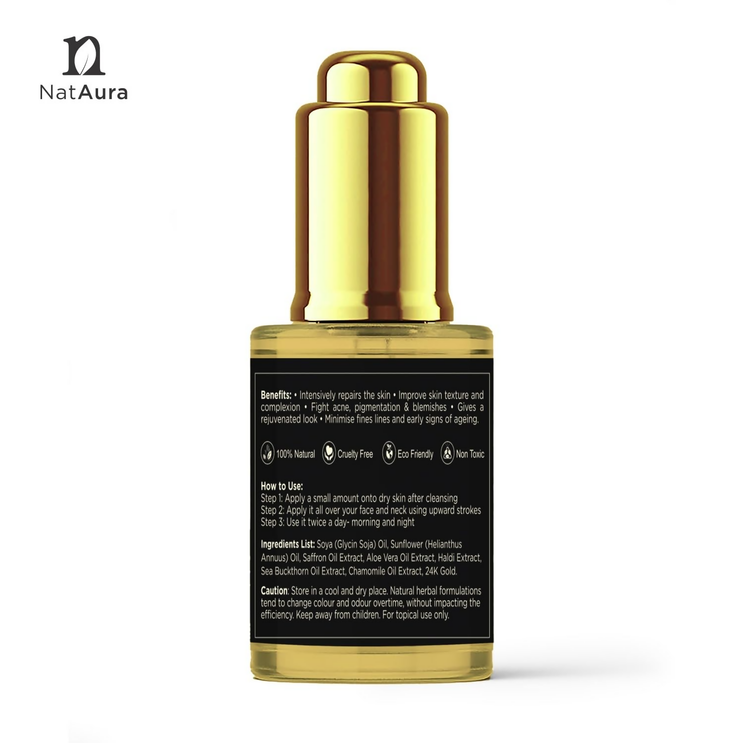 NatAura Kumkumadi Gold Face Serum