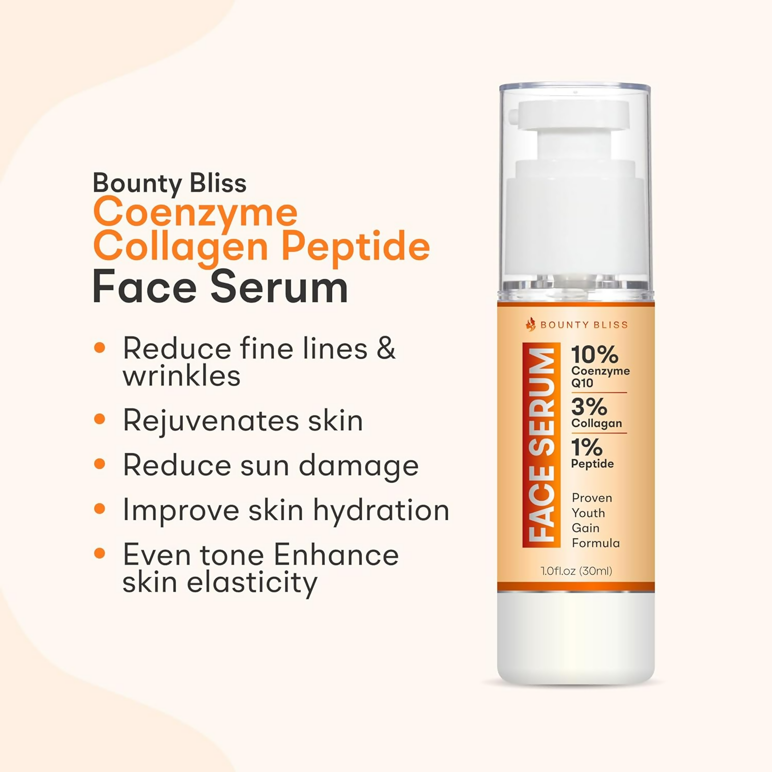 Bounty Bliss Coenzyme Collagen Peptide Face Serum