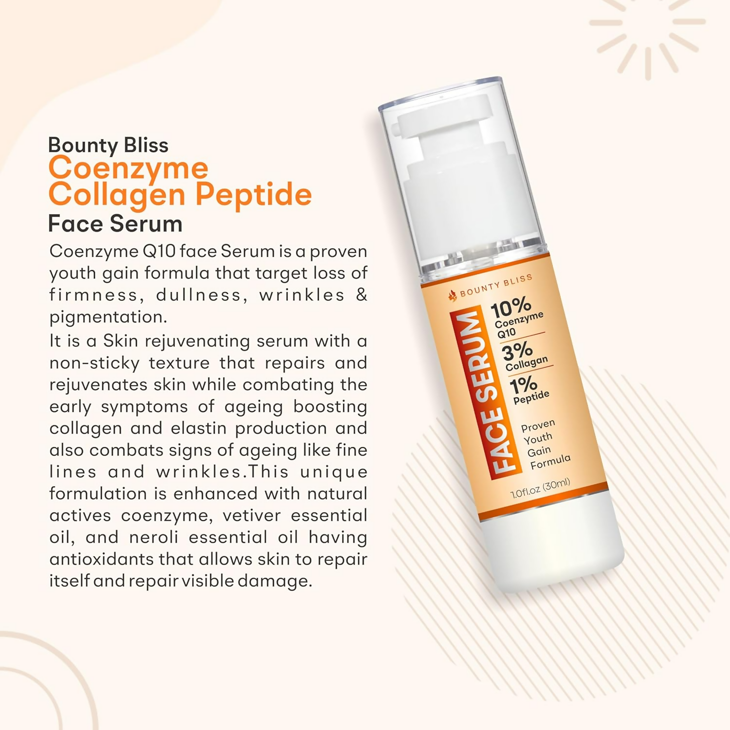 Bounty Bliss Coenzyme Collagen Peptide Face Serum