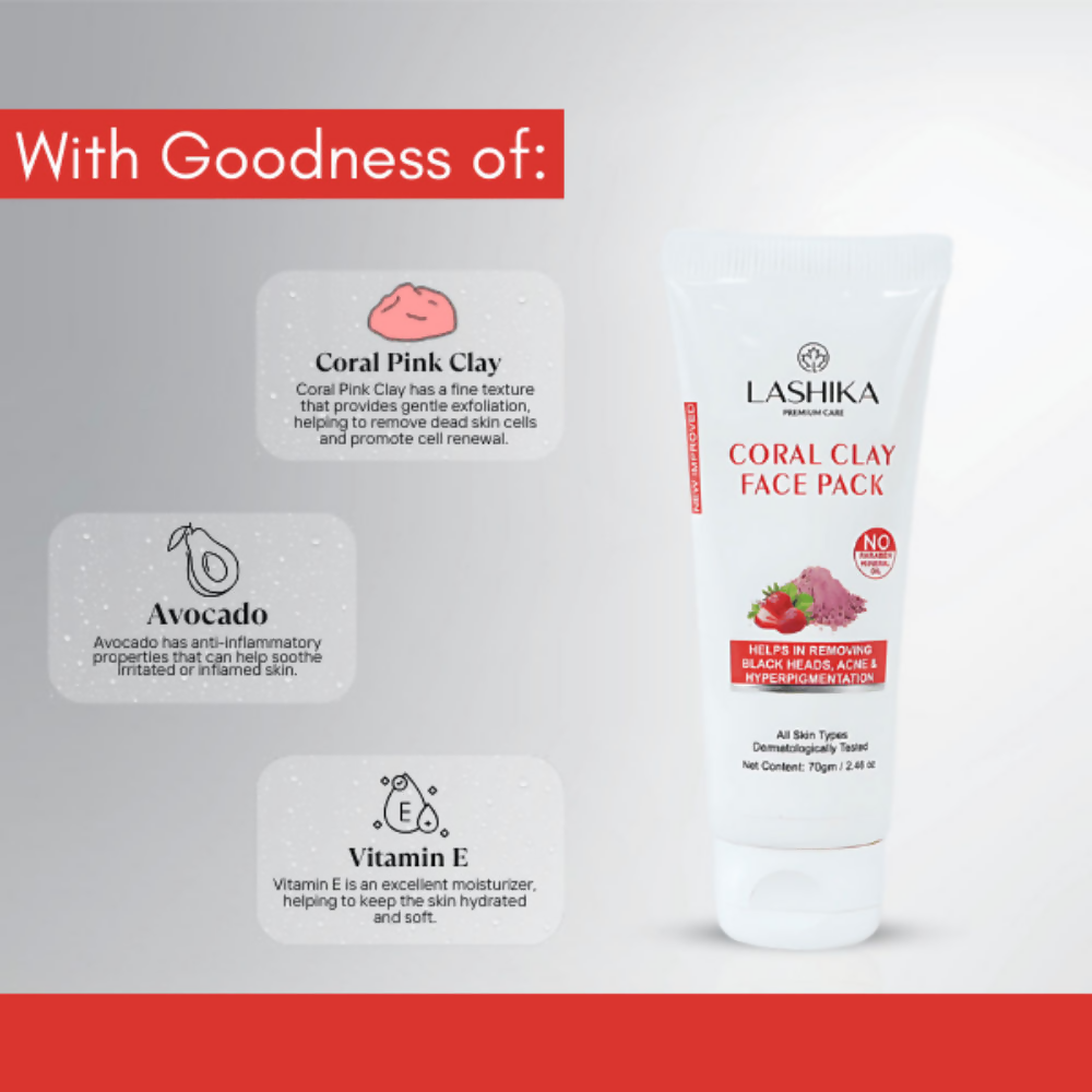 Lashika Coral Clay Face Pack