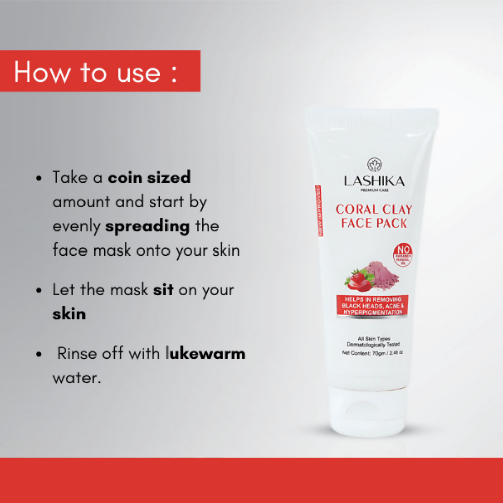 Lashika Coral Clay Face Pack