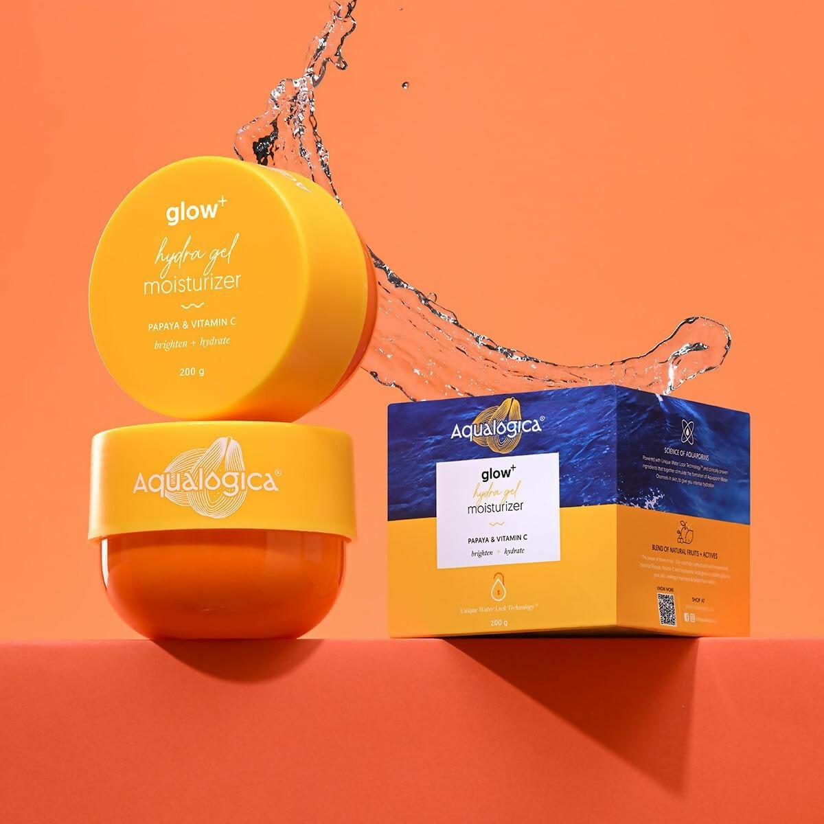 Aqualogica Hydra Glow Duo - Glow+ Dewy Sunscreen + Glow+ Hydra Gel Moisturizer