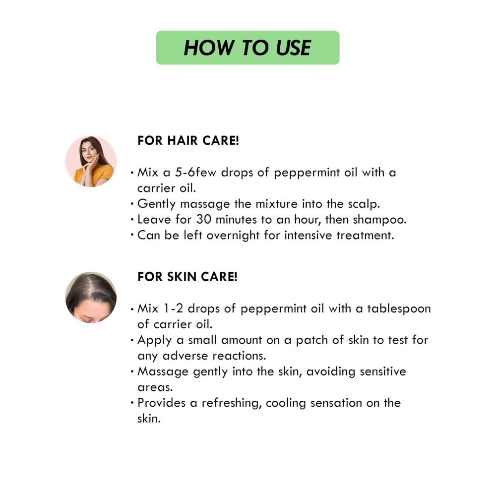 Aromatique Peppermint Essential Oil for Hair,Skin