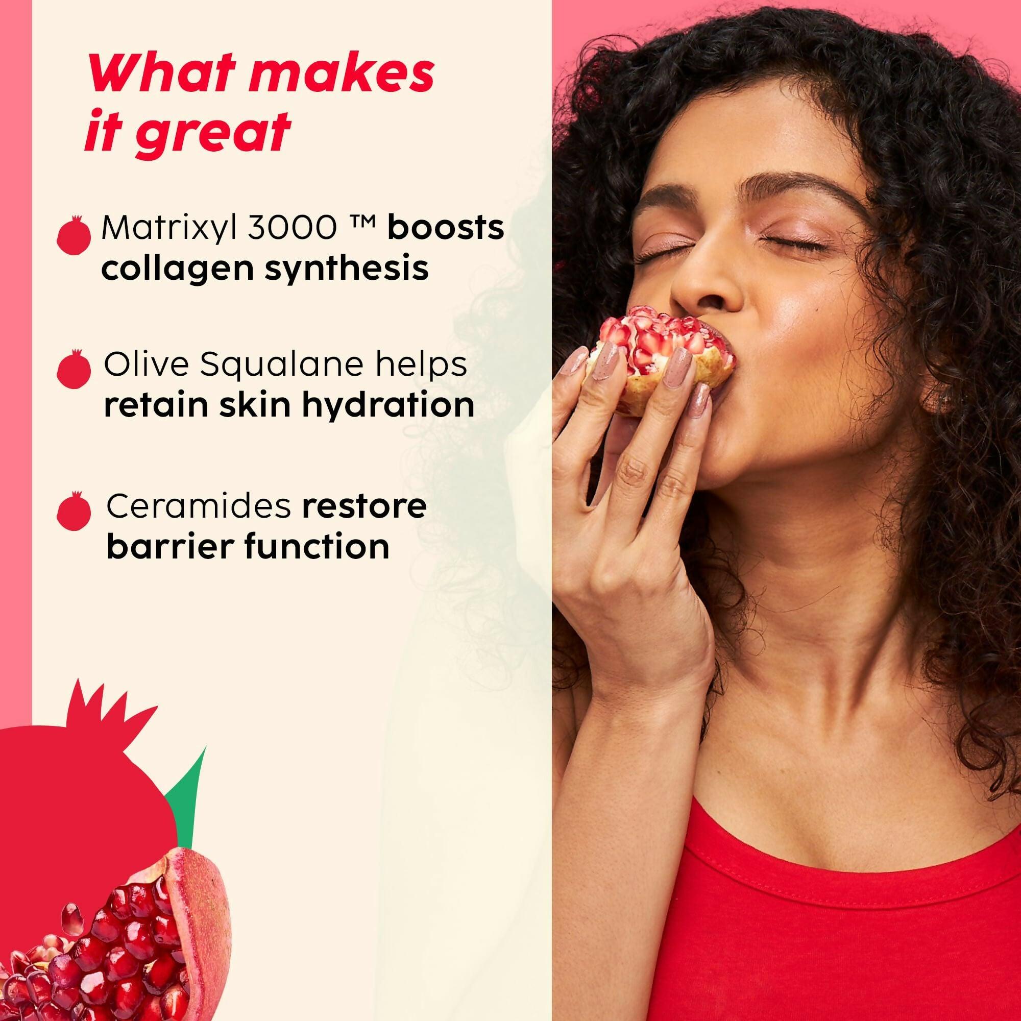PLIX The Plant Fix Pomegranate Overnight Repair Dewy Serum - Reduce Fine Lines & Wrinkles