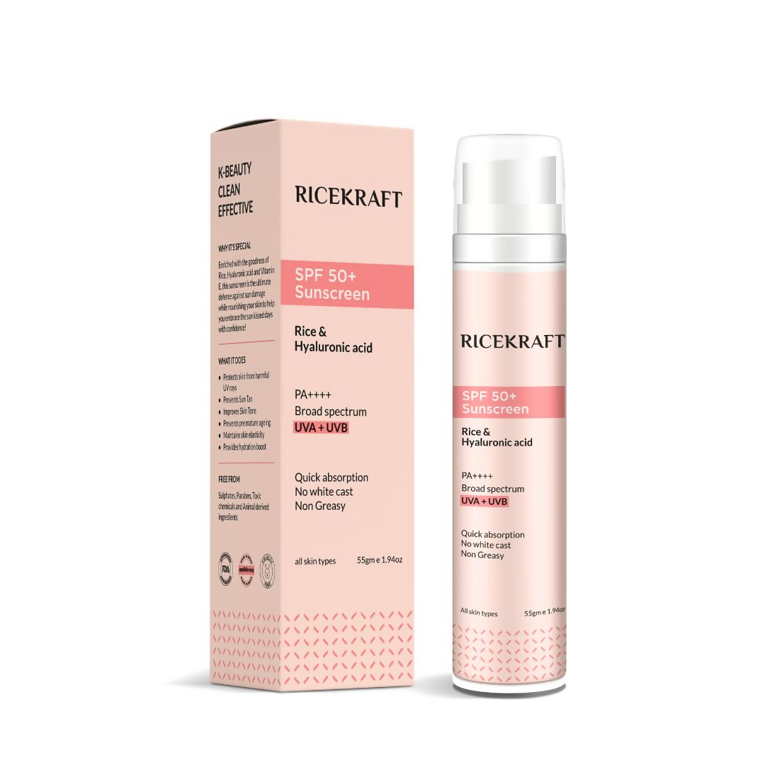 Ricekraft SPF 50+ Korean Sunscreen