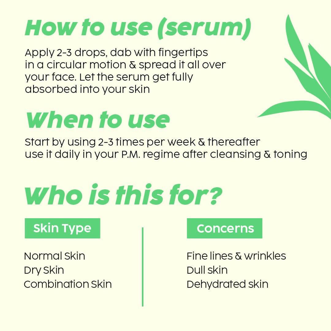 PLIX The Plant Fix 0.6% Retinol Face Serum and 1.20% Retinol Night Cream with Bakuchi Oil