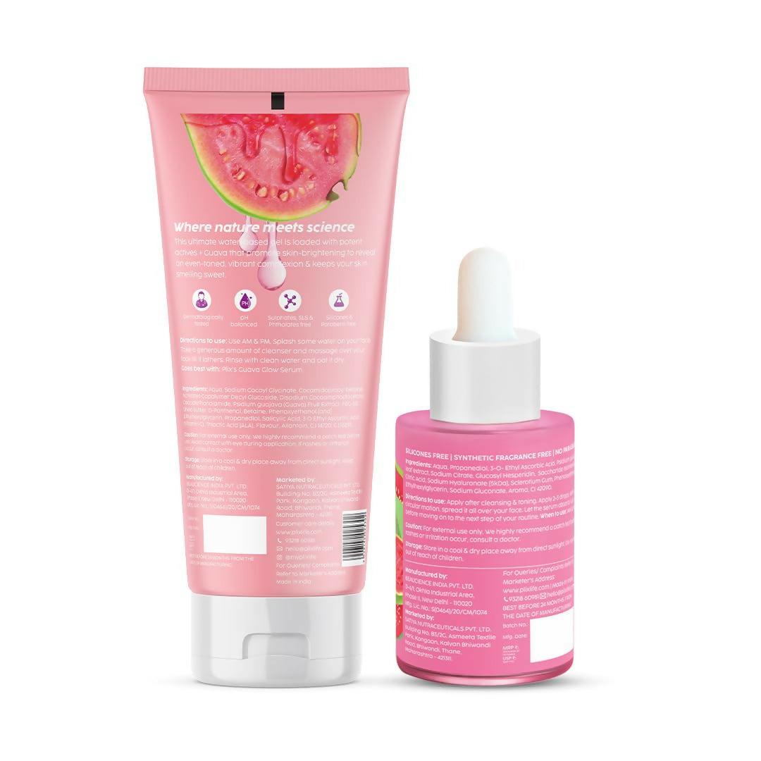 PLIX The Plant Fix Vitamin C Guava Combo - Juicy Cleanser and Face Serum