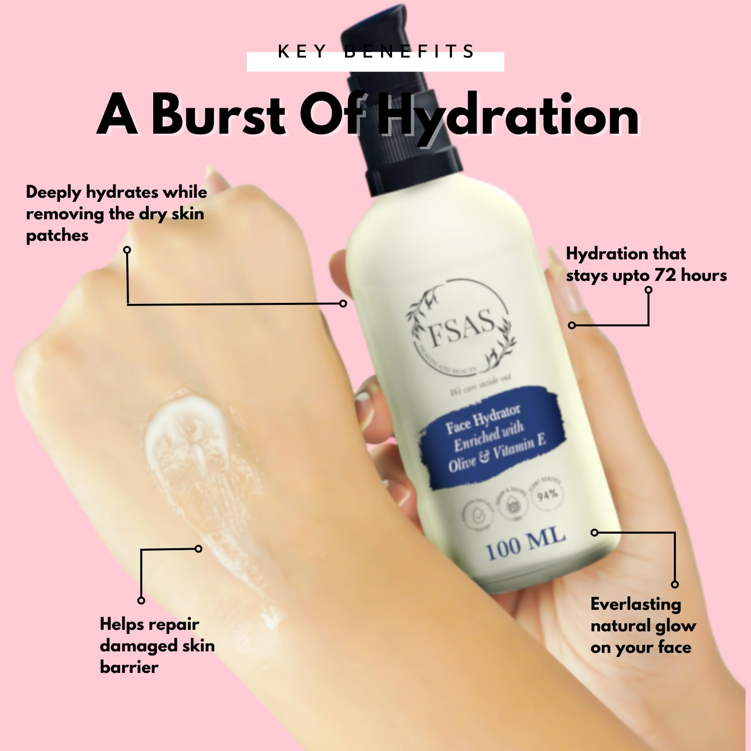 FSAS Health and Beauty Ultra Hydrating Ceramide Face Hydrator | Deep Moisturization