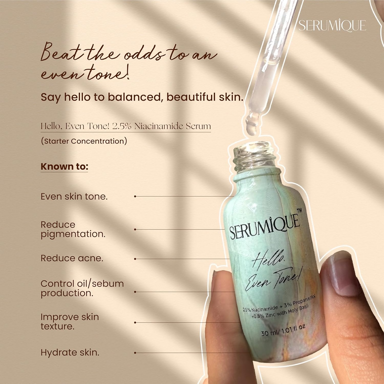Serumique Niacinamide Face Serum - Hello Even Tone Pro Conc. 2.5%