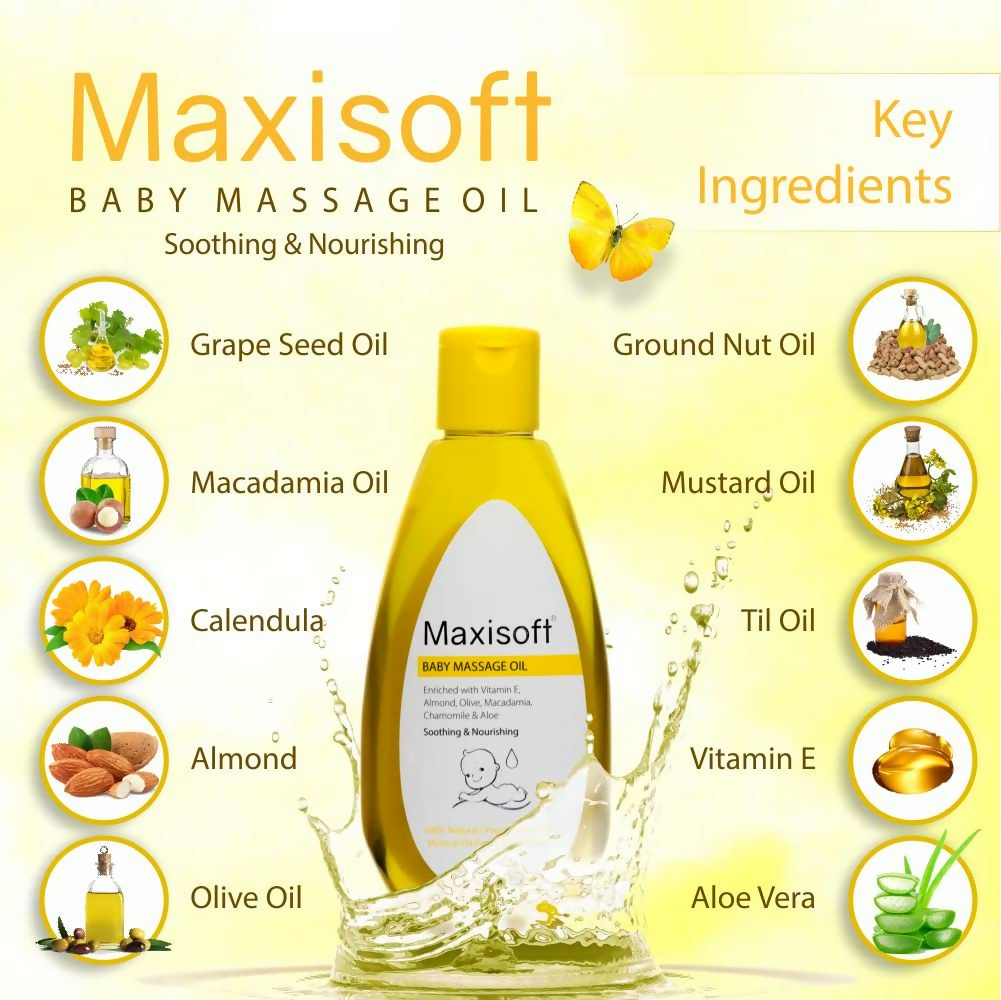 Maxisoft Baby Massage Oil For Kids