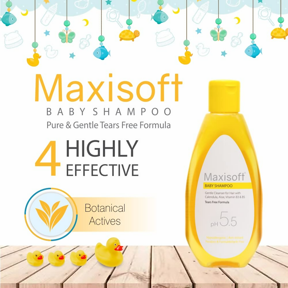 Maxisoft Baby Shampoo Pure & Gentle Tears Free Formula pH 5.5