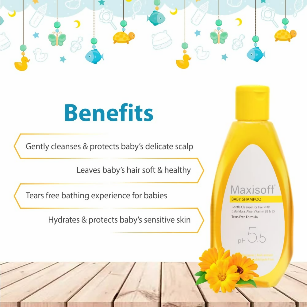 Maxisoft Baby Shampoo Pure & Gentle Tears Free Formula pH 5.5