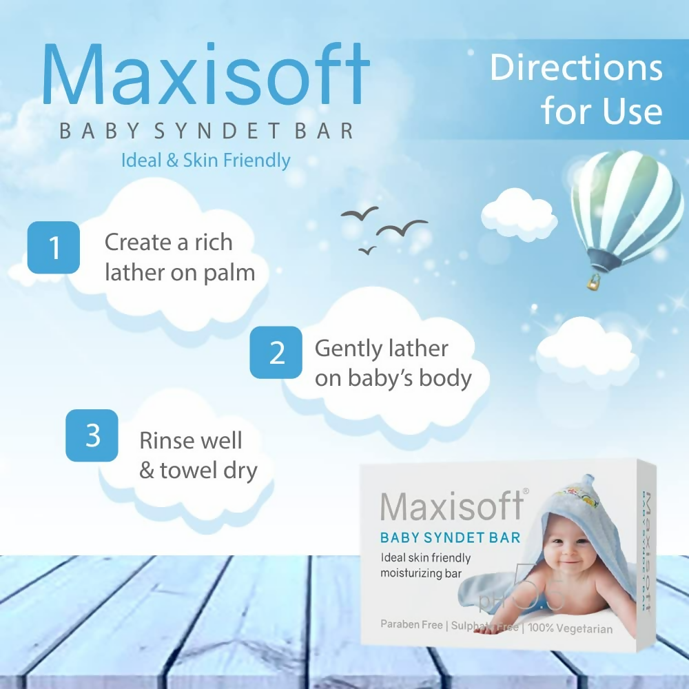 Maxisoft Baby Syndet Bar Bathing Bar For Babies