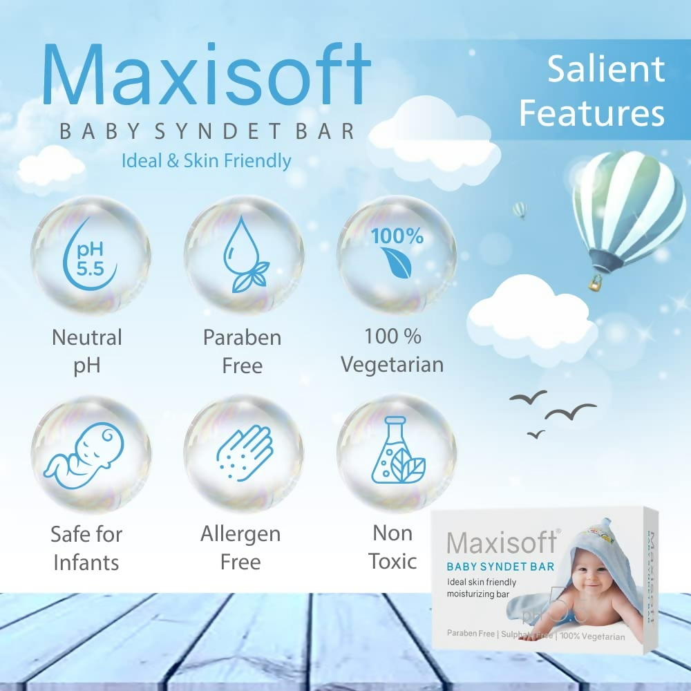 Maxisoft Baby Syndet Bar Bathing Bar For Babies