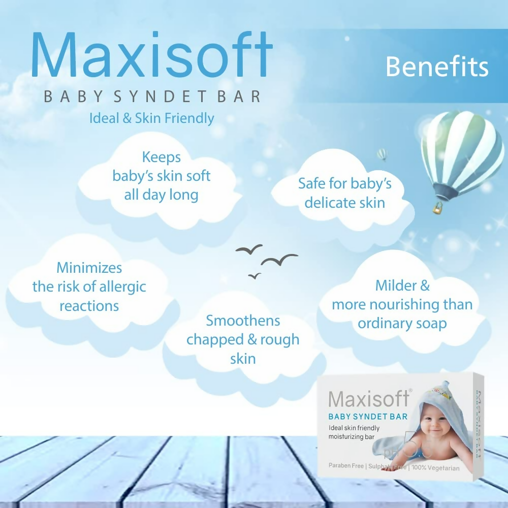 Maxisoft Baby Syndet Bar Bathing Bar For Babies