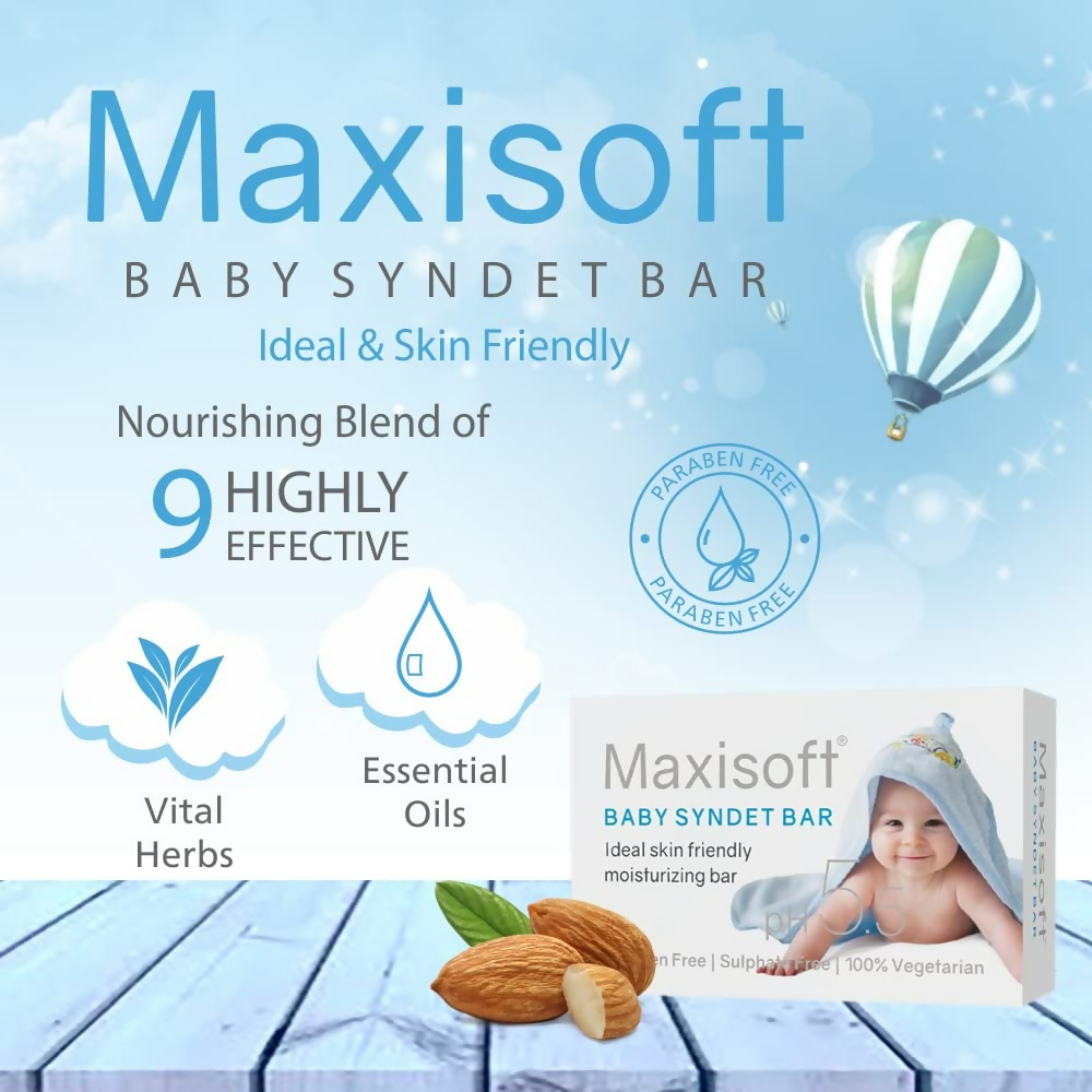 Maxisoft Baby Syndet Bar Bathing Bar For Babies