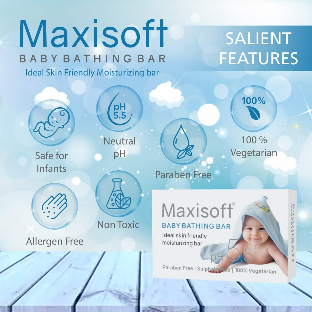 Maxisoft Baby Bathing Soap For Kids