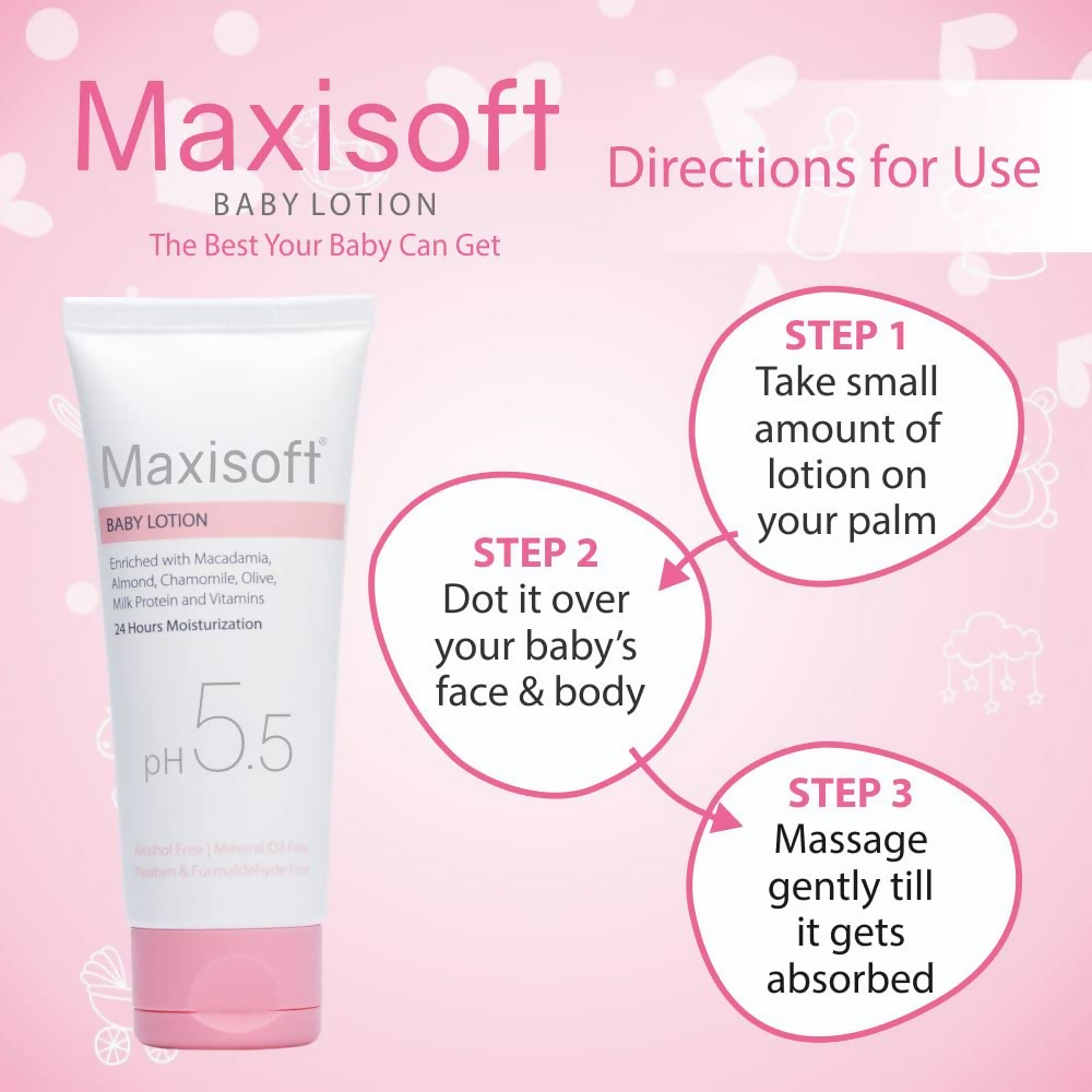 Maxisoft Baby Lotion For Moisturizing Soft & Dry Skin For Kids