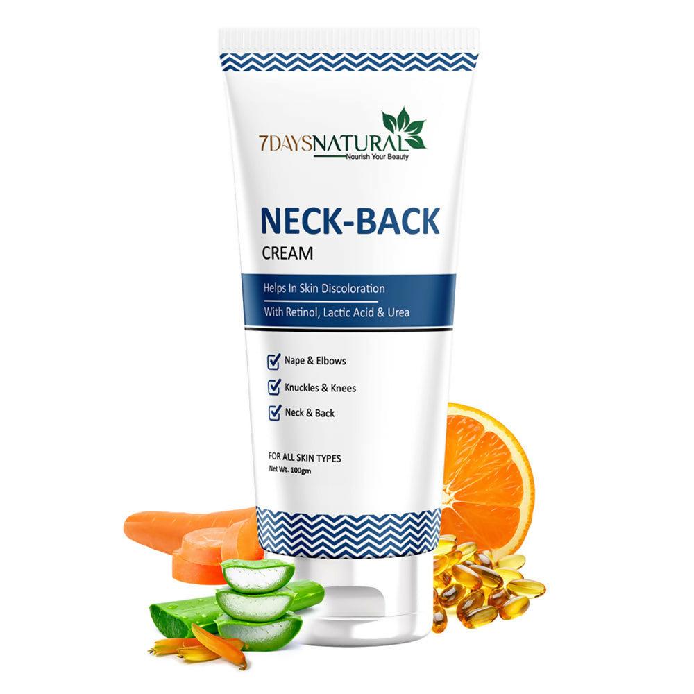7 Days Neck Back Cream For Whitening Lighten and Brightening Skin removal blackness