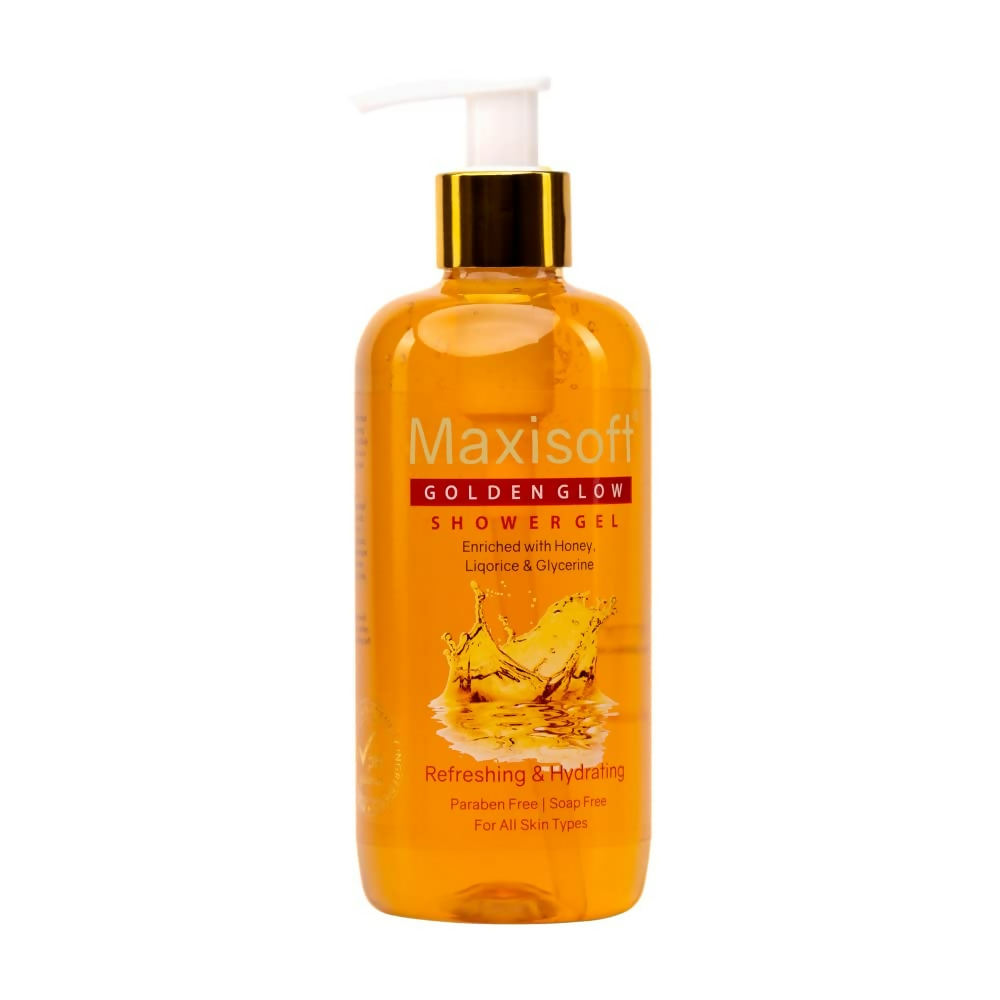 Maxisoft Golden Glow Shower Gel Refreshing & Hydrating pH Balanced