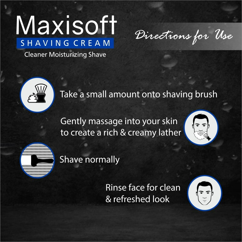 Maxisoft Shaving Gel With Aloe Vera Shea Butter Glycerine Allantoin pH Balanced
