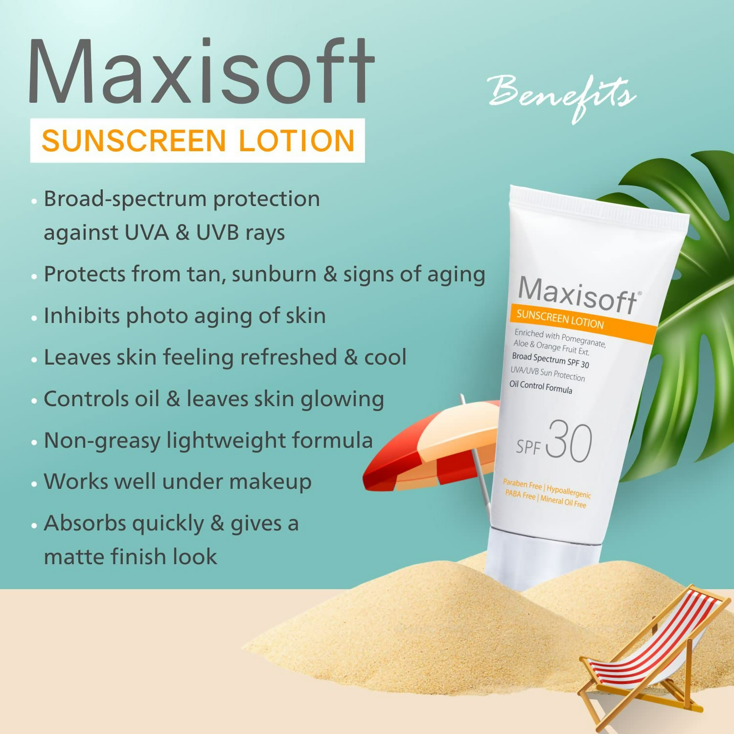 Maxisoft Sunscreen SPF 30 Lotion