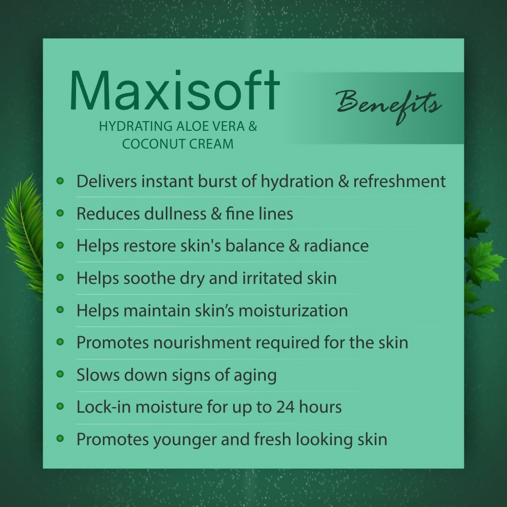 Maxisoft Hydrating Aloe vera & Coconut Cream