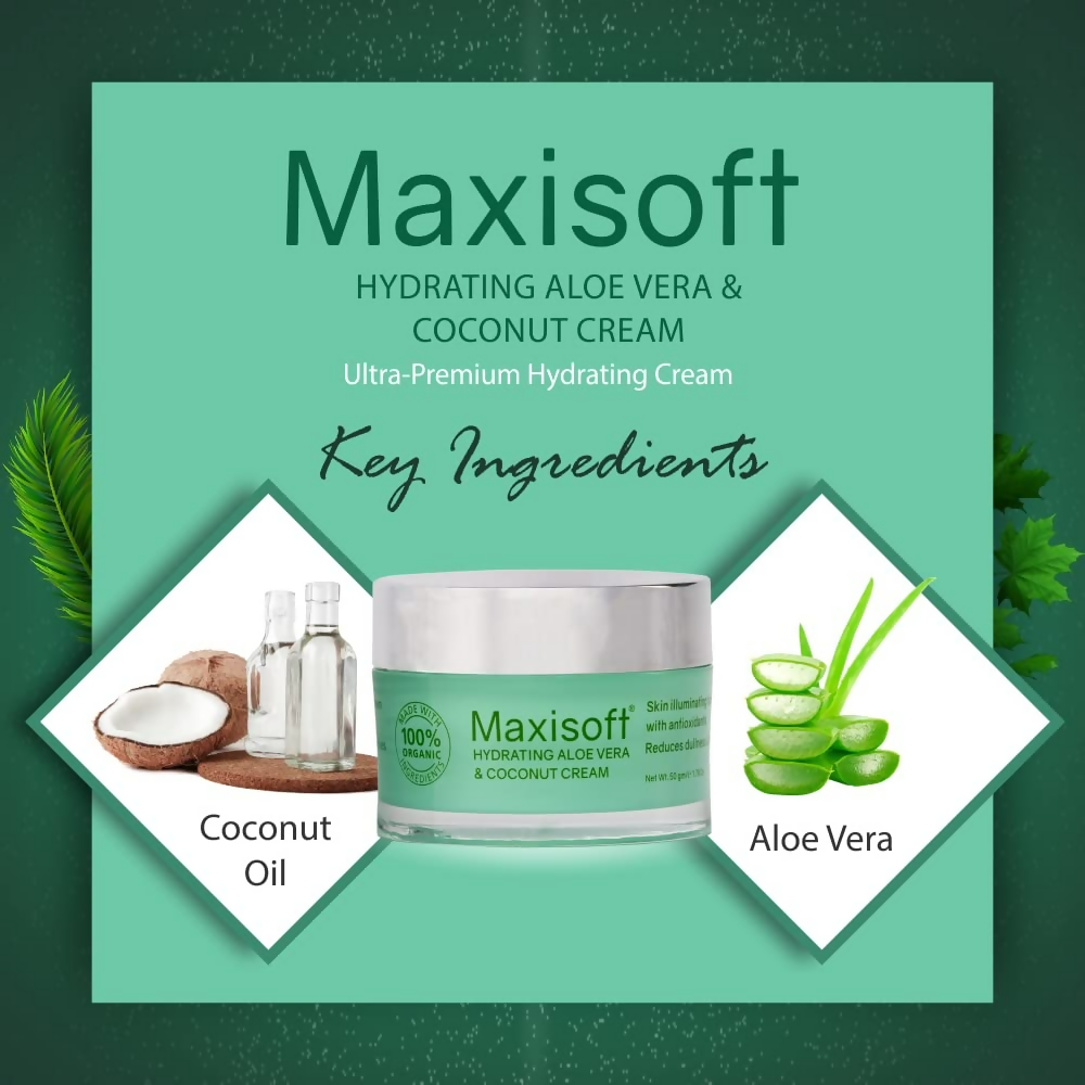 Maxisoft Hydrating Aloe vera & Coconut Cream