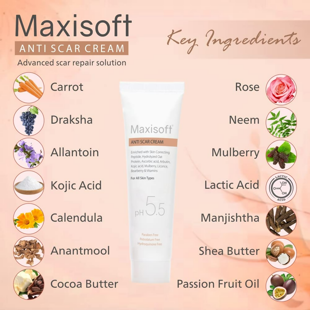 Maxisoft Anti Scar Cream pH Balanced