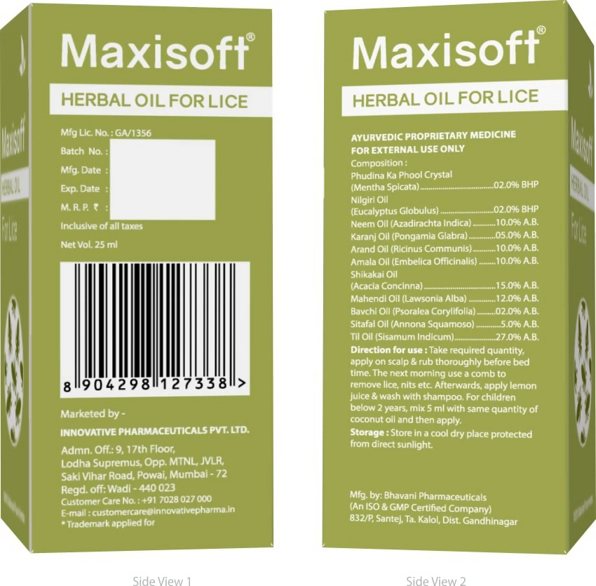 Maxisoft Lice Herbal Oil