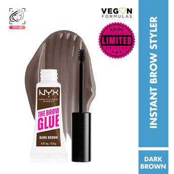 NYX Professional Makeup The Brow Glue Instant Long-Hold Eyebrow Styler - Brown