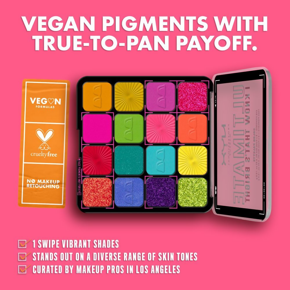 NYX Professional Makeup Ultimate Shadow Palette - I Know That's Bright