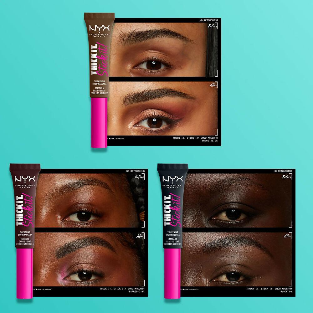 NYX Professional Makeup Thick It Stick It Brow Mascara - Brunette