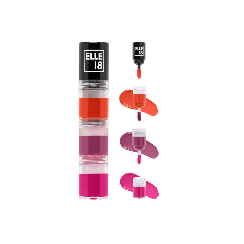 Elle 18 Lit Lip Stack Liquid Lipstick - Prom Night