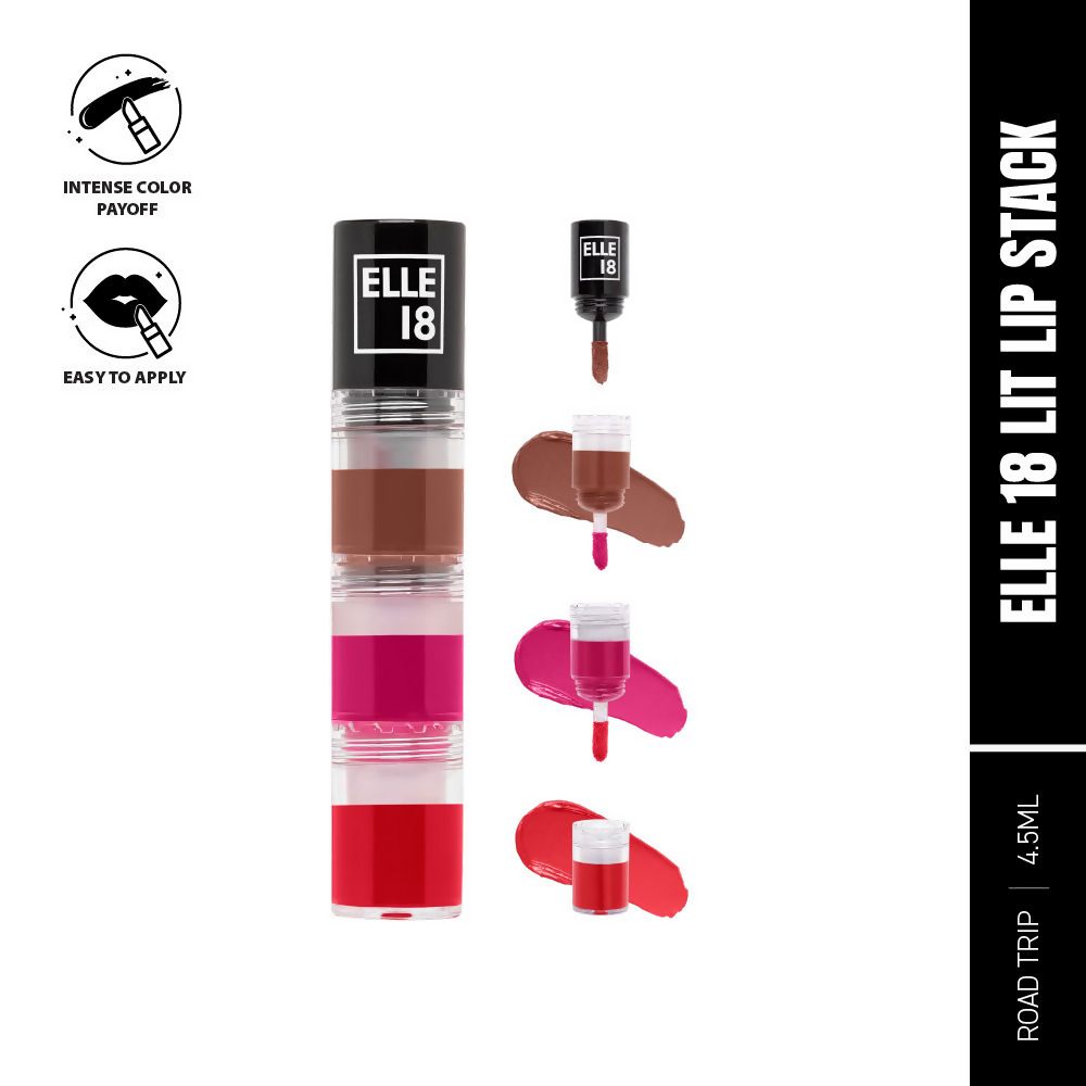 Elle 18 Lit Lip Stack Liquid Lipstick - Road Trip