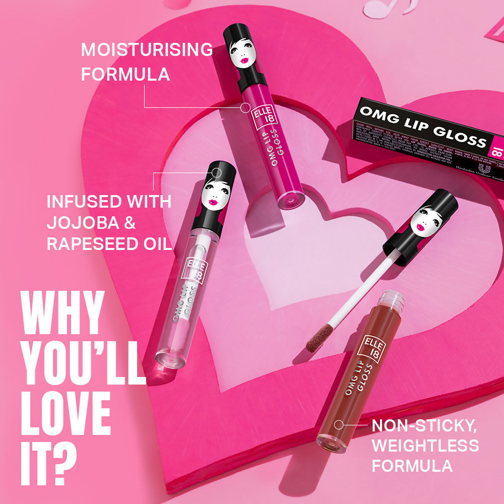 Elle 18 OMG Lip Gloss - Wicked Wine