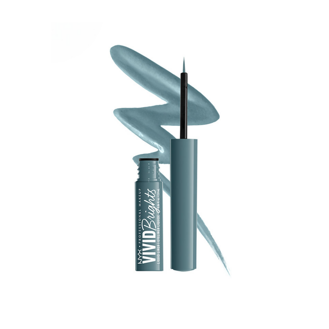 NYX Professional Makeup Vivid Bright Liquid Eyeliner - Cyan Simp