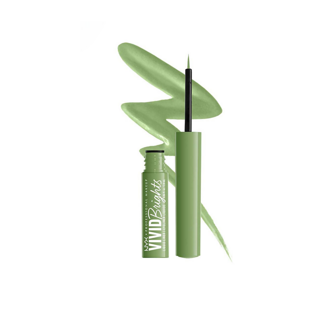 NYX Professional Makeup Vivid Bright Liquid Eyeliner - Ghosted Green